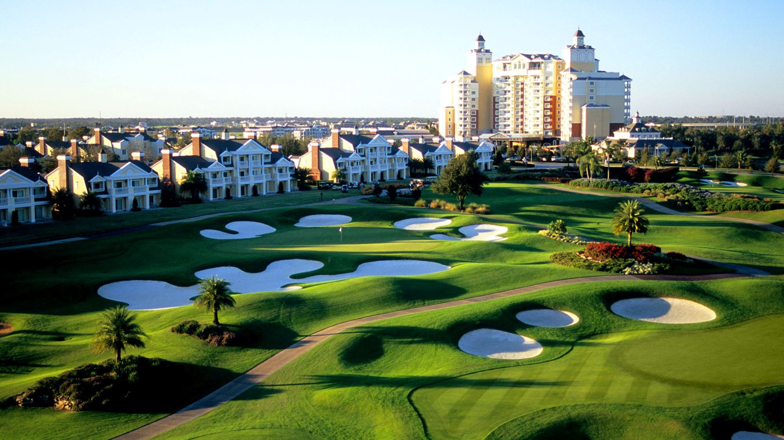 Beautiful Green Golf Course At Spectrum Resort Orlando.